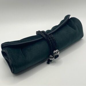 David Yurman Deep Green Velvet Travel Jewelry Roll